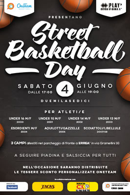 All'Erreà ecco lo Street Basketball Day di OneTeam
